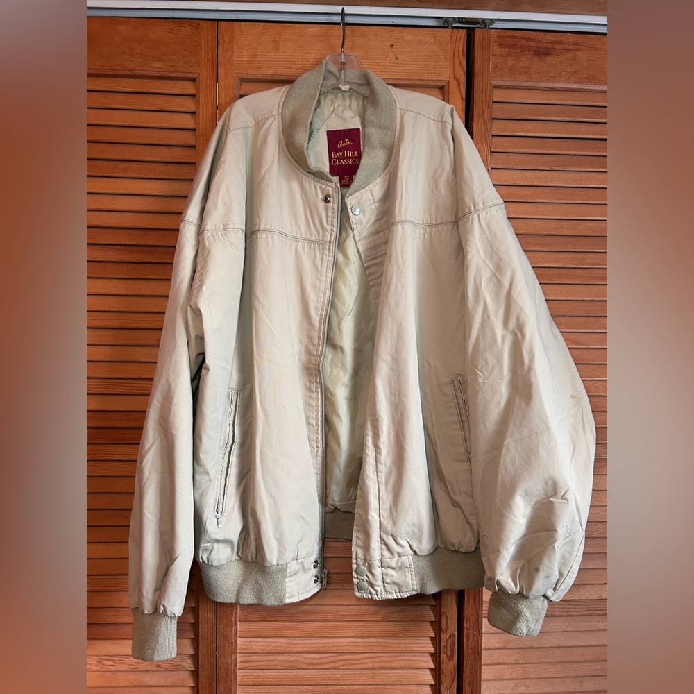 Vintage Arnie's Bay Hill Classic Beige Golf Jacket Men’s XL - Good Condition